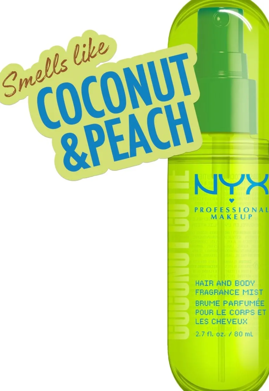 NYX Professional Makeup Fat Oil Body Fragrance Mist Coconut Cutie vartalotuoksu 80 ml