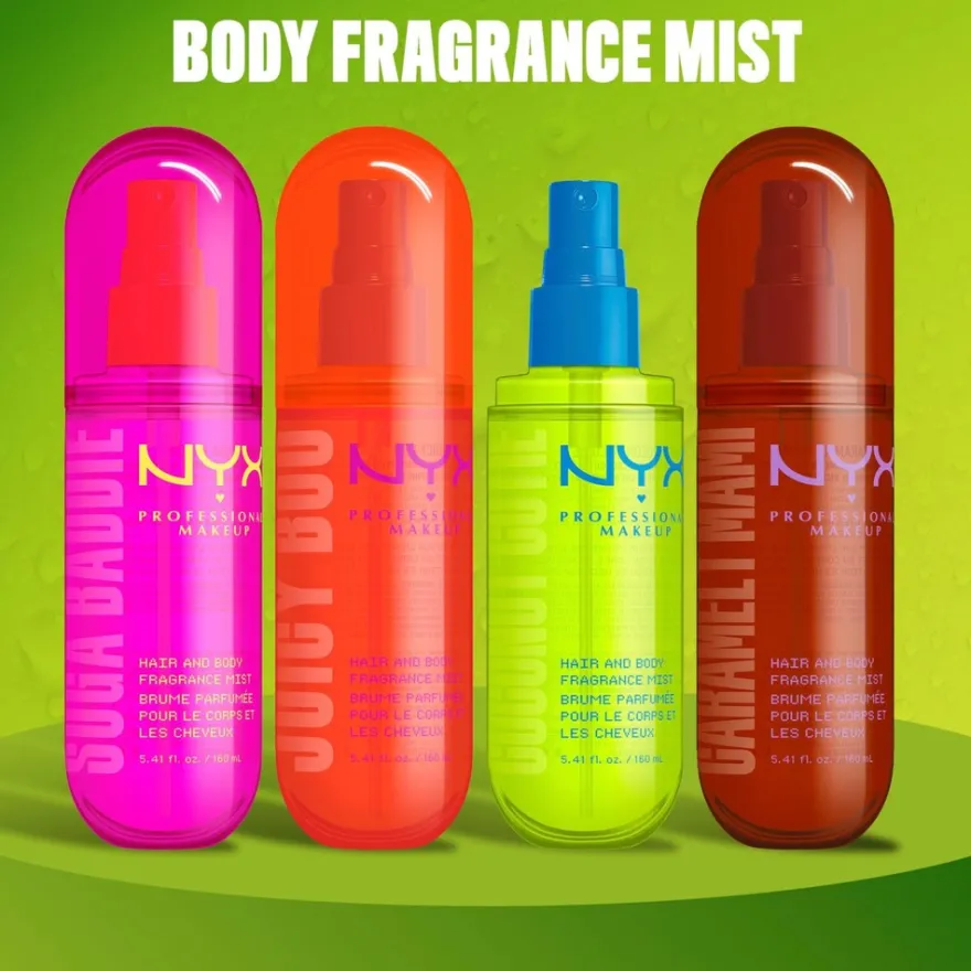 NYX Professional Makeup Fat Oil Body Fragrance Mist Coconut Cutie vartalotuoksu 80 ml