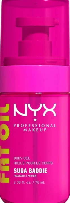 NYX Professional Makeup Fat Oil Body Oil Transparent vartaloöljy 70 ml