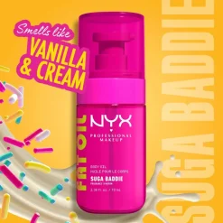 NYX Professional Makeup Fat Oil Body Oil Transparent vartaloöljy 70 ml