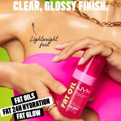 NYX Professional Makeup Fat Oil Body Oil Transparent vartaloöljy 70 ml