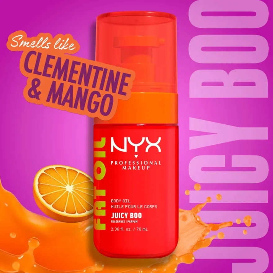 NYX Professional Makeup Fat Oil Body Oil Orange vartaloöljy 70 ml