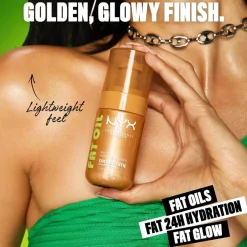 NYX Professional Makeup Fat Oil Body Oil Champagne Shimmer vartaloöljy 70 ml