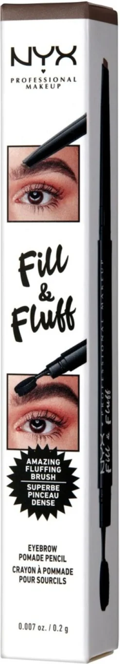 NYX Professional Makeup Fill & Fluff Eyebrow Pomade Pencil kulmakynä 0,2g