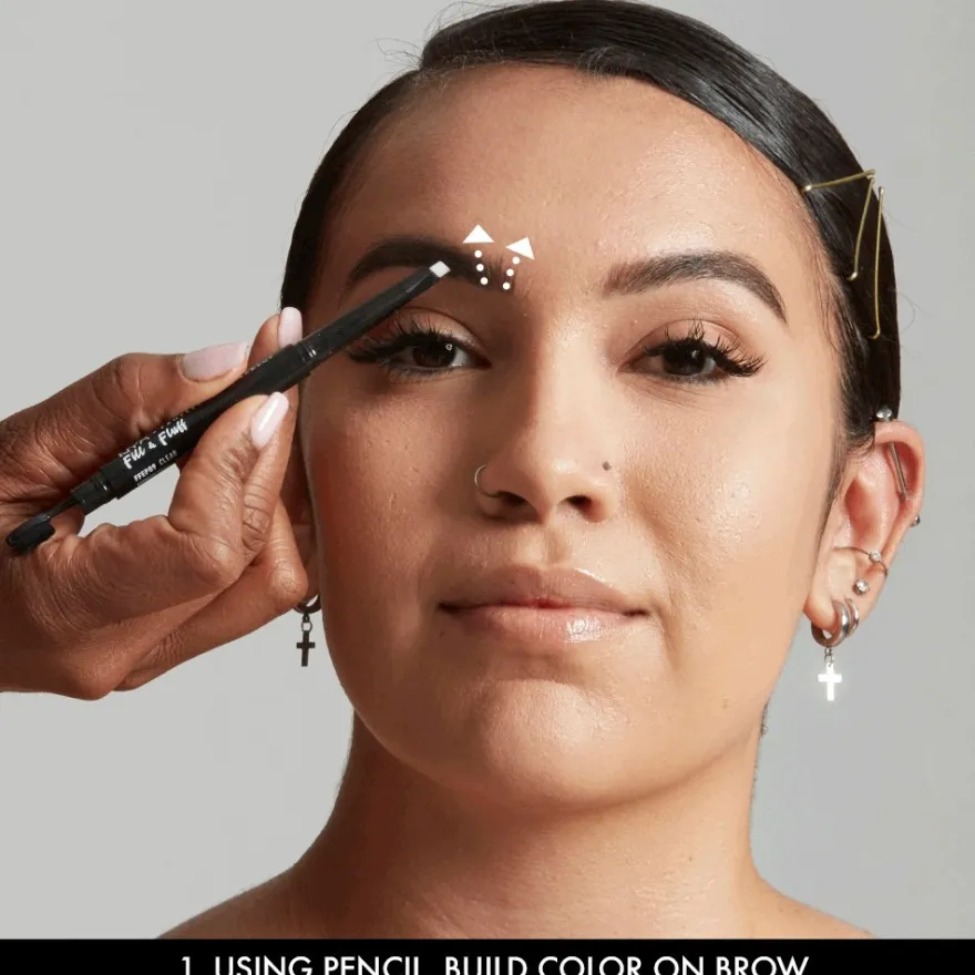 NYX Professional Makeup Fill & Fluff Eyebrow Pomade Pencil kulmakynä 0,2g
