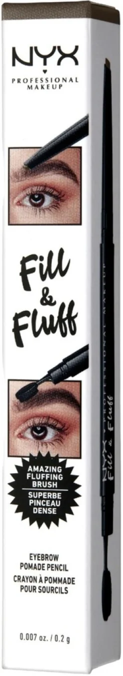 NYX Professional Makeup Fill & Fluff Eyebrow Pomade Pencil kulmakynä 0,2g