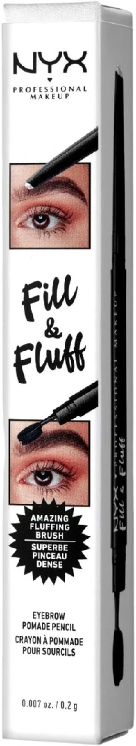 NYX Professional Makeup Fill & Fluff Eyebrow Pomade Pencil kulmakynä 0,2g