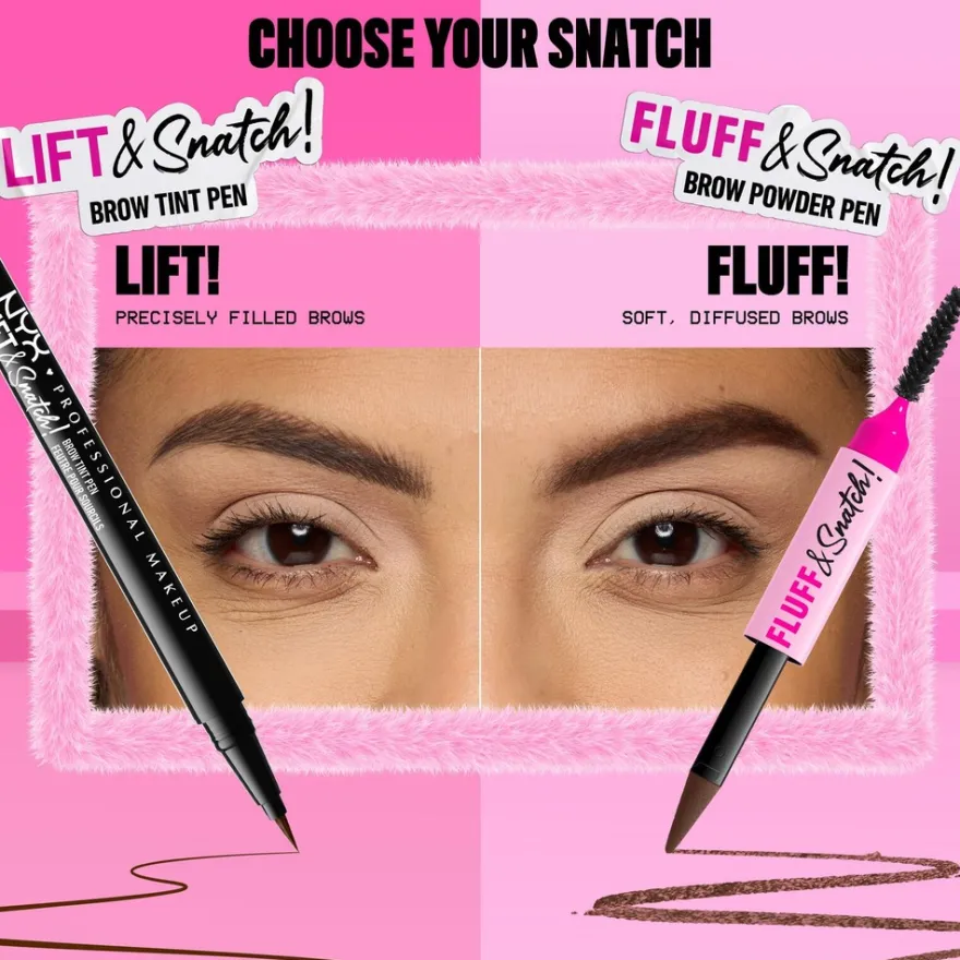 NYX Professional Makeup Fluff N Snatch Brow Powder Pen -kulmapuuterikynä 1 g