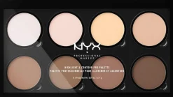 NYX Professional Makeup Highlight & Contour Pro Palette korostusväripaletti 8 x 2,7 g