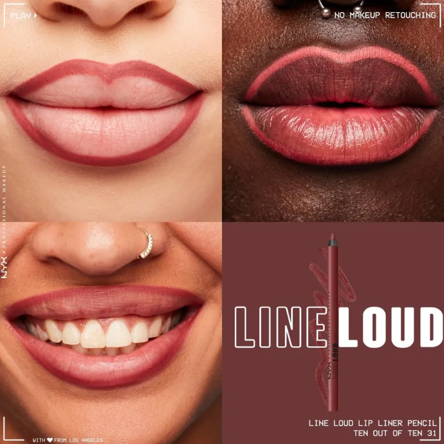 NYX Professional Makeup Line Loud Lip Pencil huultenrajauskynä 1,2 g
