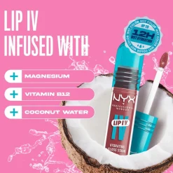 NYX Professional Makeup Lip I.V. Lip Gloss -huulikiilto 5 ml