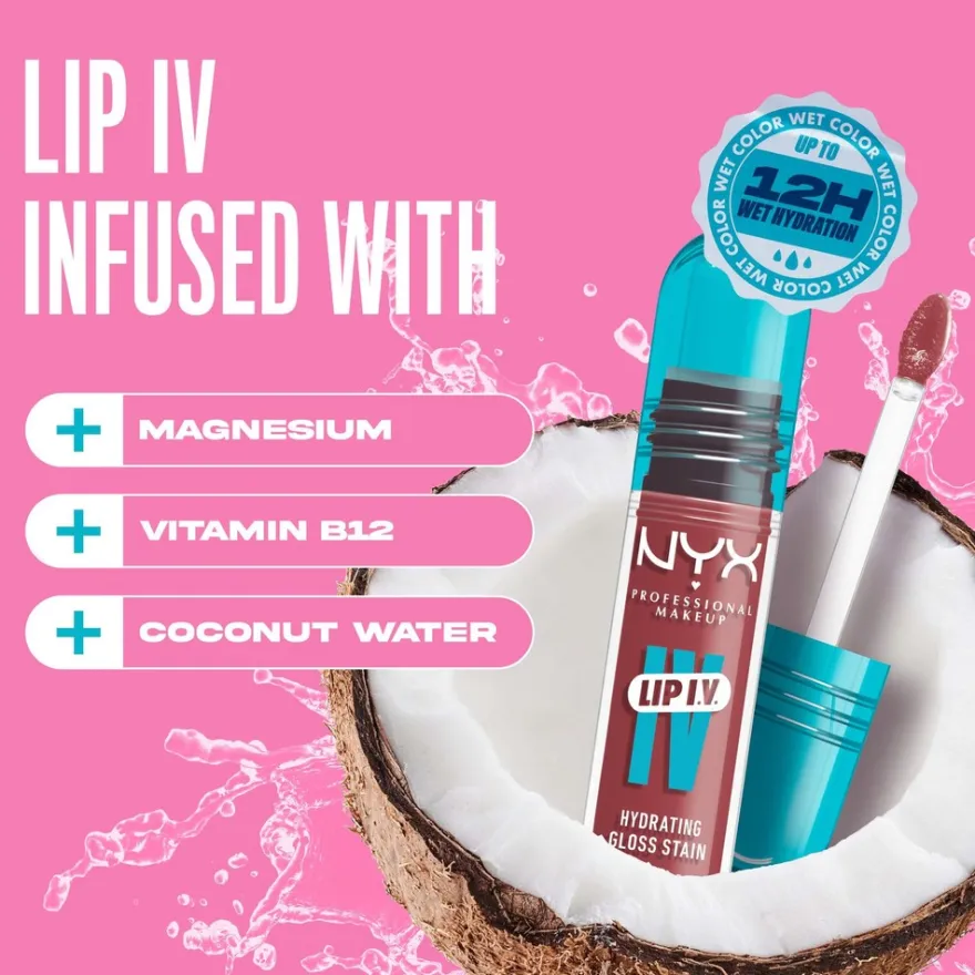 NYX Professional Makeup Lip I.V. Lip Gloss -huulikiilto 5 ml
