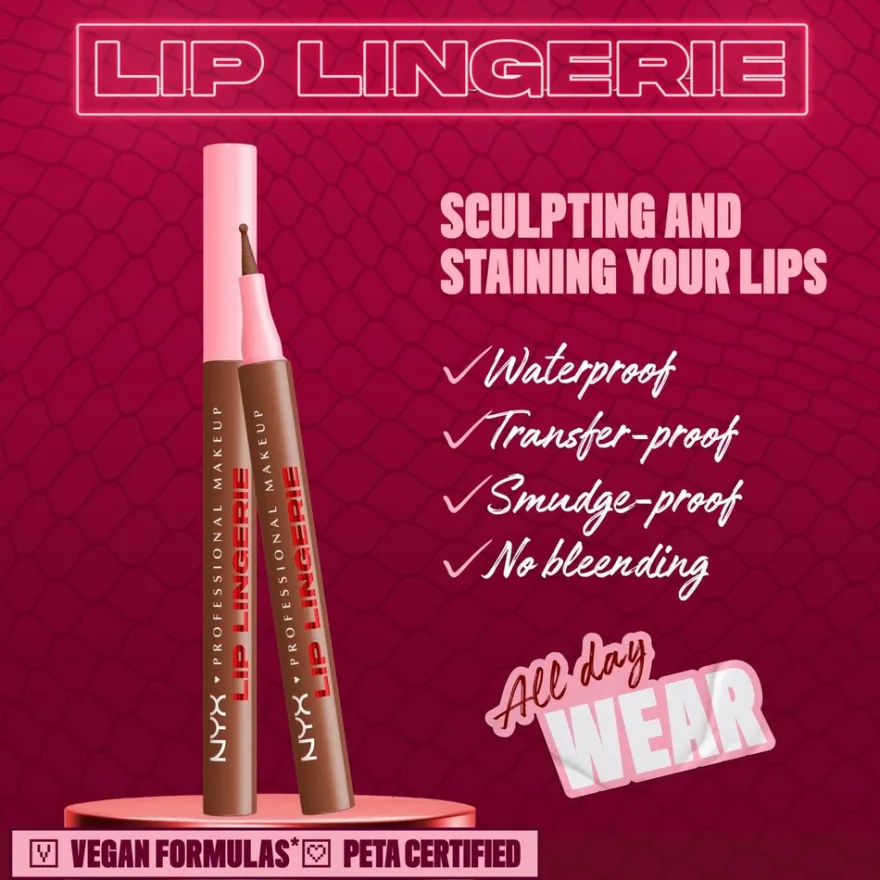 NYX Professional Makeup Lip Lingerie Liner Stain -huultenrajauskynä 1 ml