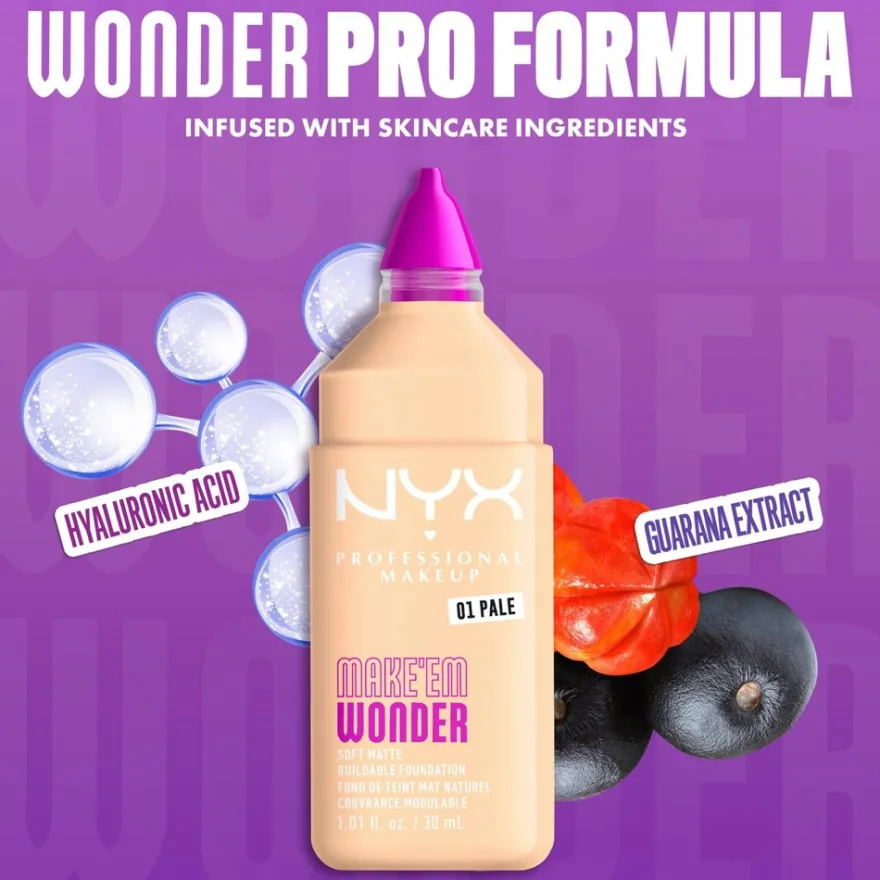 NYX Professional Makeup Make Em Wonder -meikkivoide 30 ml