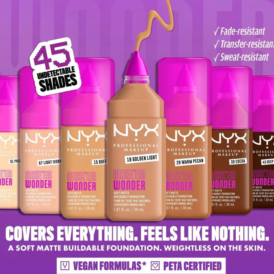 NYX Professional Makeup Make Em Wonder -meikkivoide 30 ml