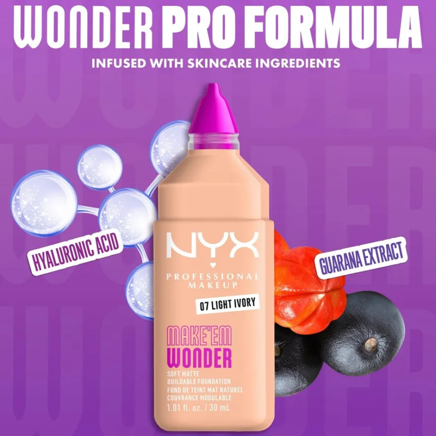 NYX Professional Makeup Make Em Wonder -meikkivoide 30 ml