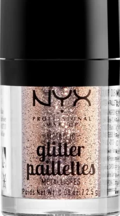NYX Professional Makeup Metallic Glitter kimalle 2,5 g