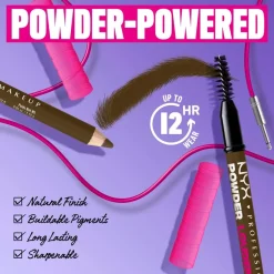NYX Professional Makeup Powder Louder kulmakynä 1,15 g