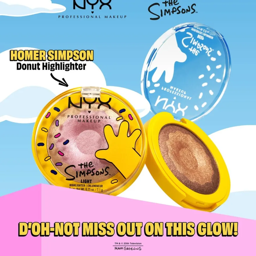 NYX Professional Makeup Simpsons Donut Highlighter korostusväri 7 g