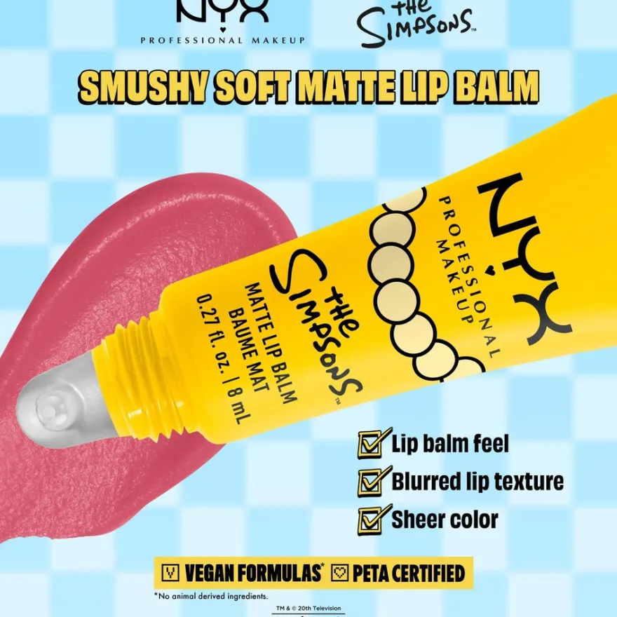NYX Professional Makeup Simpsons Smushy Matte Lip Balm huulipuna 8 ml