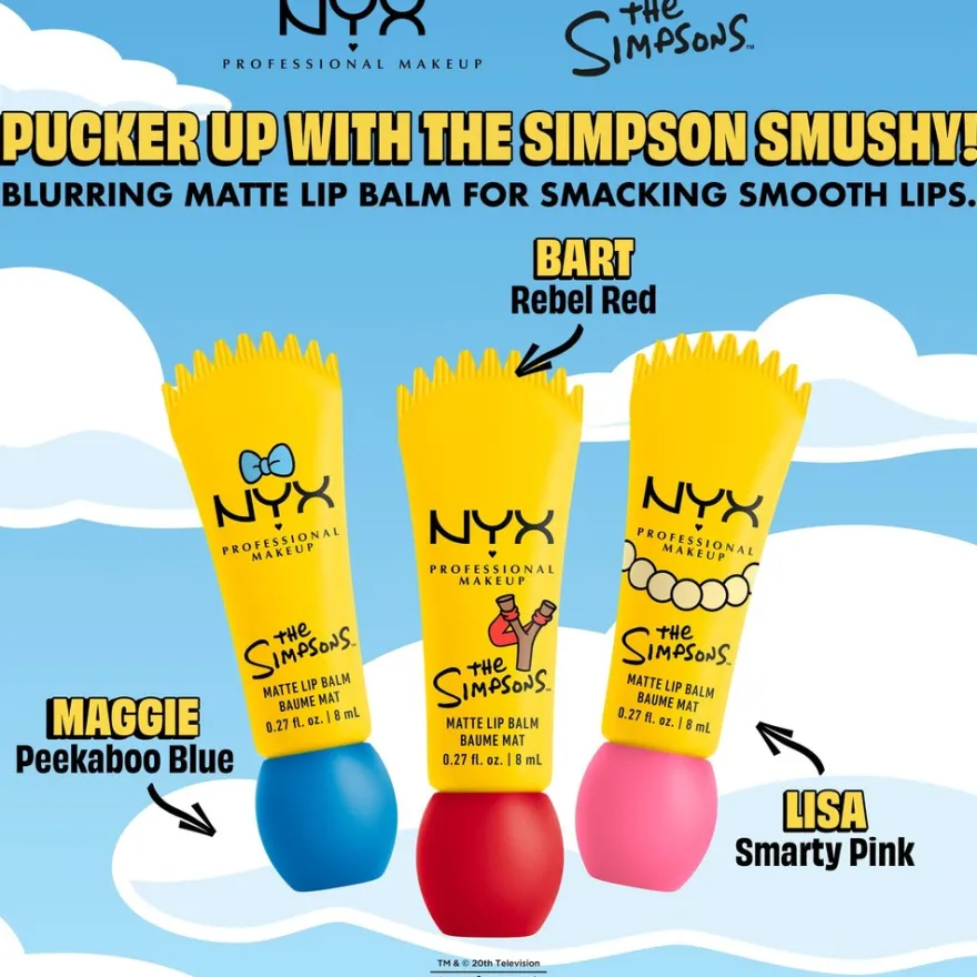 NYX Professional Makeup Simpsons Smushy Matte Lip Balm huulipuna 8 ml