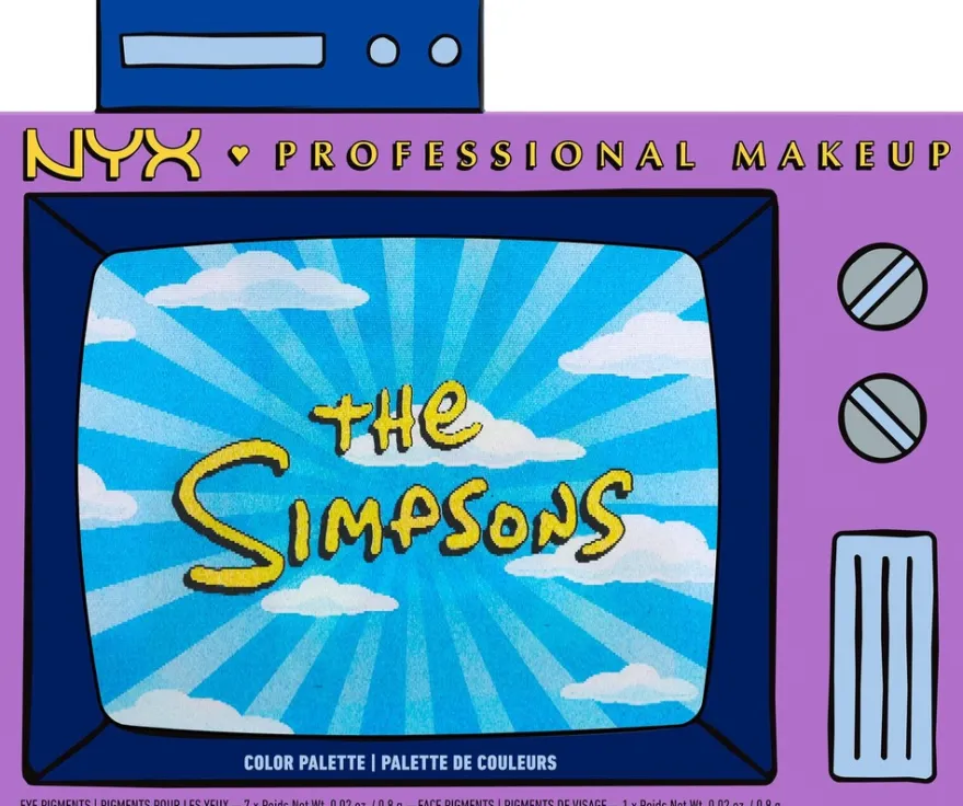 NYX Professional Makeup Simpsons Mania Eyeshadow Palette luomiväripaletti