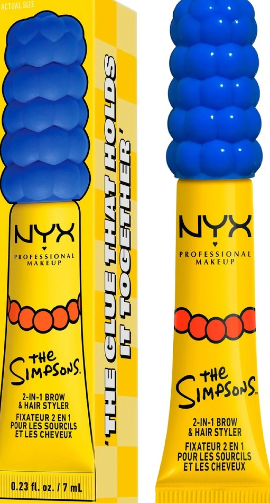 NYX Professional Makeup Simpsons Marges Mega Glue Trasnparent kulmageeli 7 ml