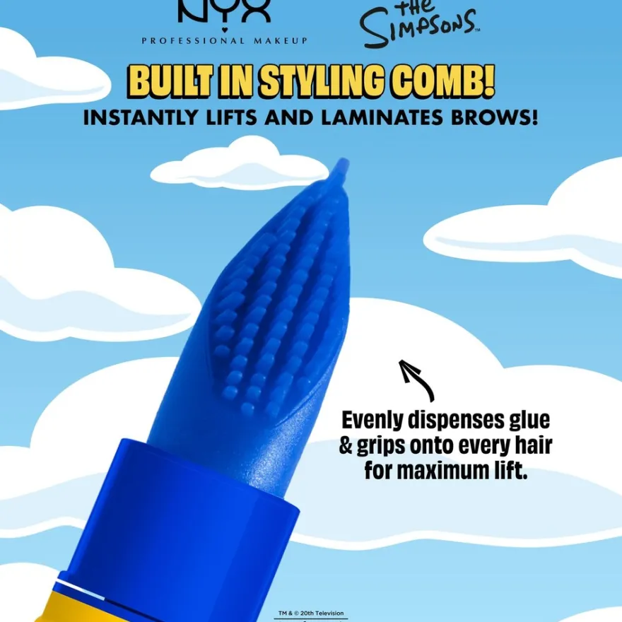 NYX Professional Makeup Simpsons Marges Mega Glue Trasnparent kulmageeli 7 ml