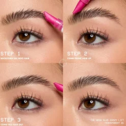 NYX Professional Makeup The Brow Glue Crazy Lift Pitkäkestoinen Kulmageeli 01 Transparent 7 ml