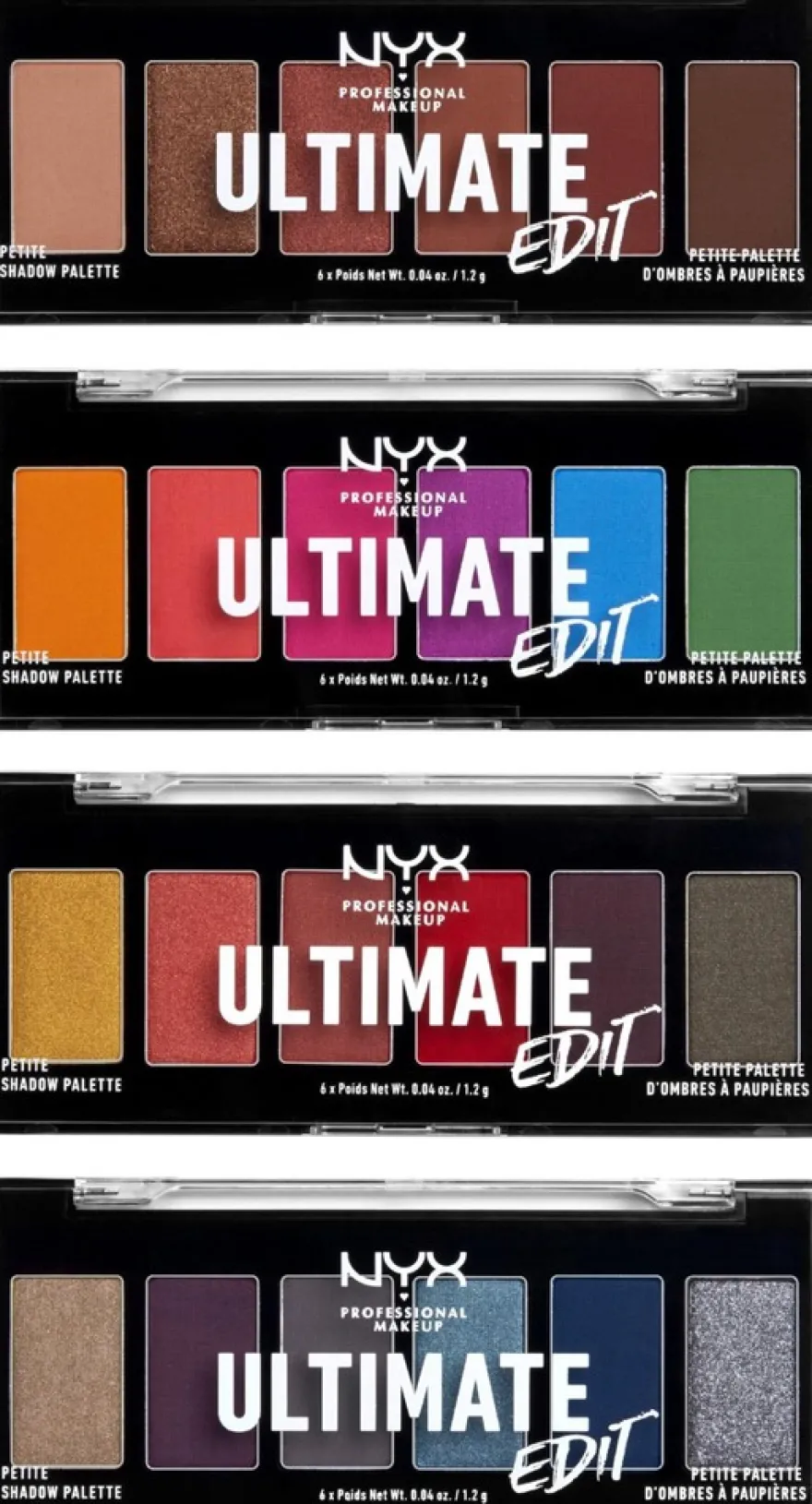 NYX Professional Makeup Ultimate Edit Petite Shadow Palette meikkipaletti 7,2 g