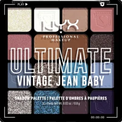 NYX Professional Makeup Ultimate Shadow Palette -luomiväripaletti 01W Vintage Jean Baby 13,28 g