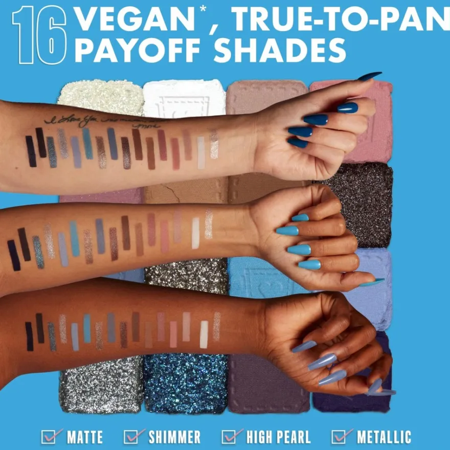 NYX Professional Makeup Ultimate Shadow Palette -luomiväripaletti 01W Vintage Jean Baby 13,28 g