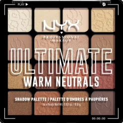NYX Professional Makeup Ultimate Shadow Palette -luomiväripaletti 05W Warm Neutrals 13,28 g