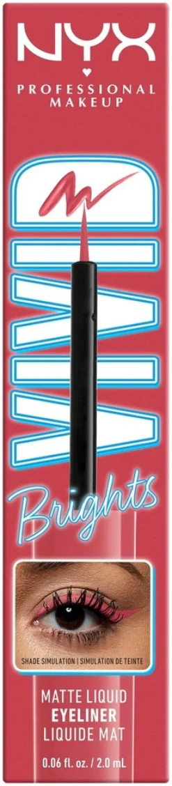 NYX Professional Makeup Vivid Bright Liquid Liner silmänrajauskynä 2 ml