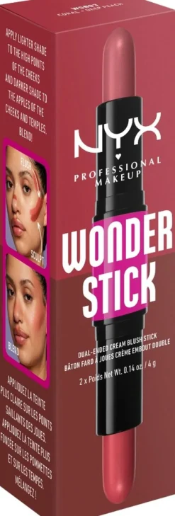 NYX Professional Makeup Wonder Stick Dual-Ended Cream Blush Stick poskipuna 4 g