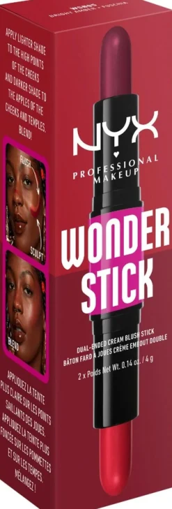 NYX Professional Makeup Wonder Stick Dual-Ended Cream Blush Stick poskipuna 4 g