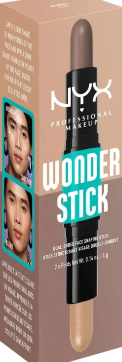 NYX Professional Makeup Wonder Stick Dual-Ended Face Shaping Stick korostuskynä 4 g