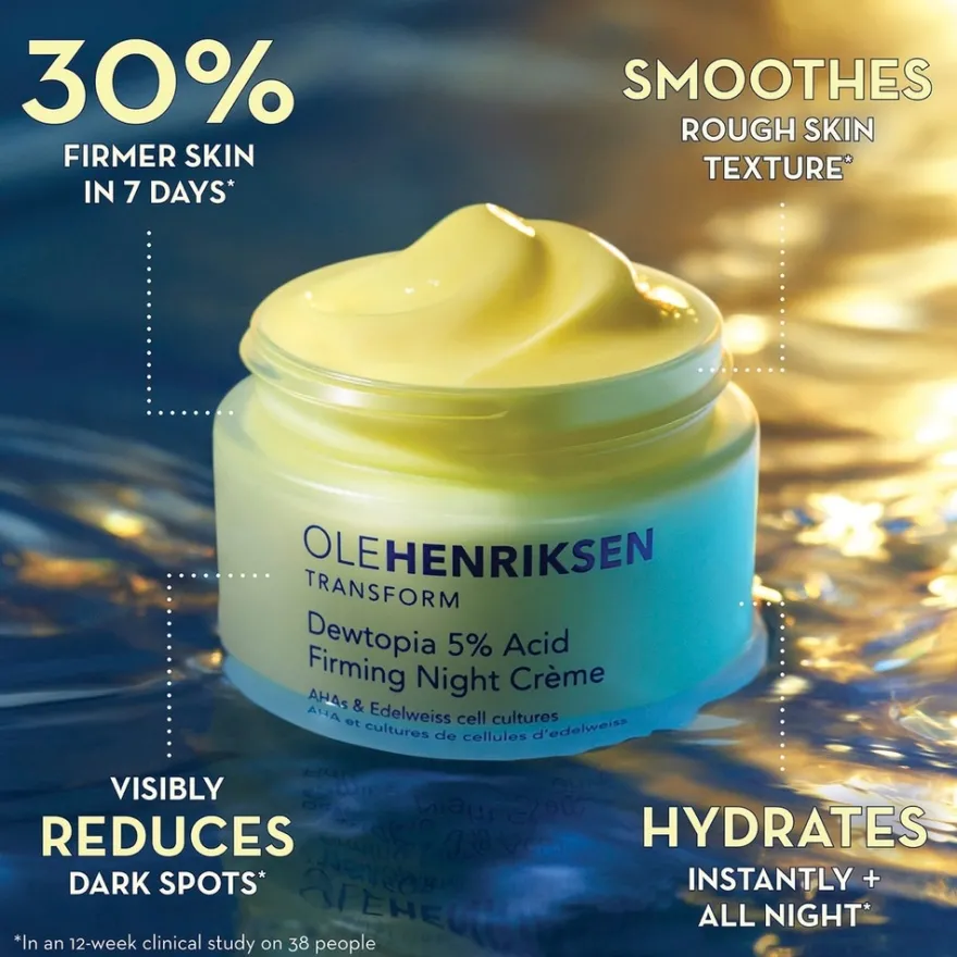 OleHenriksen Transform Dewtopia 5% Night Cream yövoide 50 ml