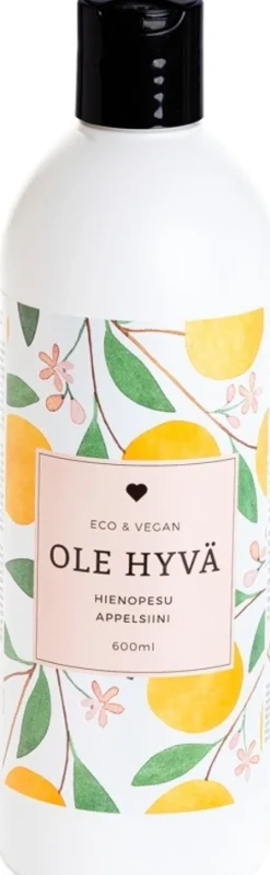 Ole Hyvä hienopesu appelsiini 600 ml