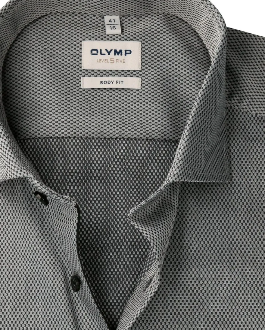 Olymp Level Five Body Fit kauluspaita erikoispitkä