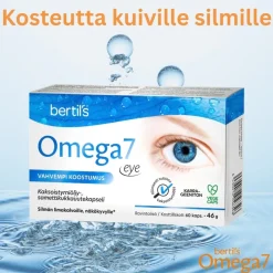Omega7 Eye Kaksoistyrniöljy-, samettikukkauutekapseli 60 kaps