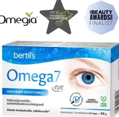 Omega7 Eye Kaksoistyrniöljy-, samettikukkauutekapseli 60 kaps