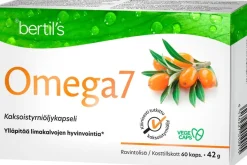 Omega7 kaksoistyrniöljy ravintolisä 60 kaps.