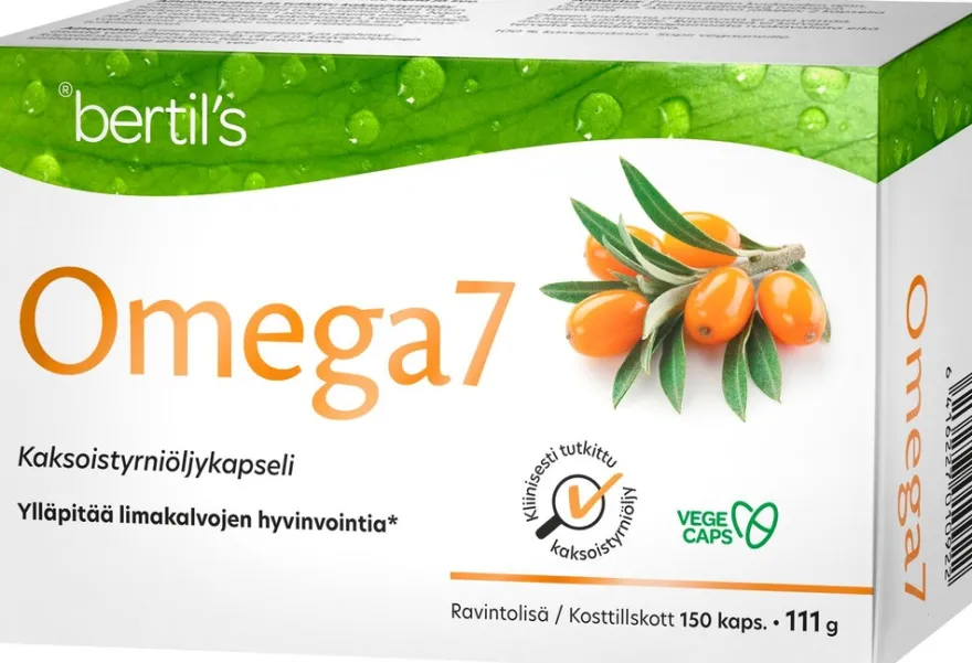 Omega7 kaksoistyrniöljy ravintolisä 150 kaps.