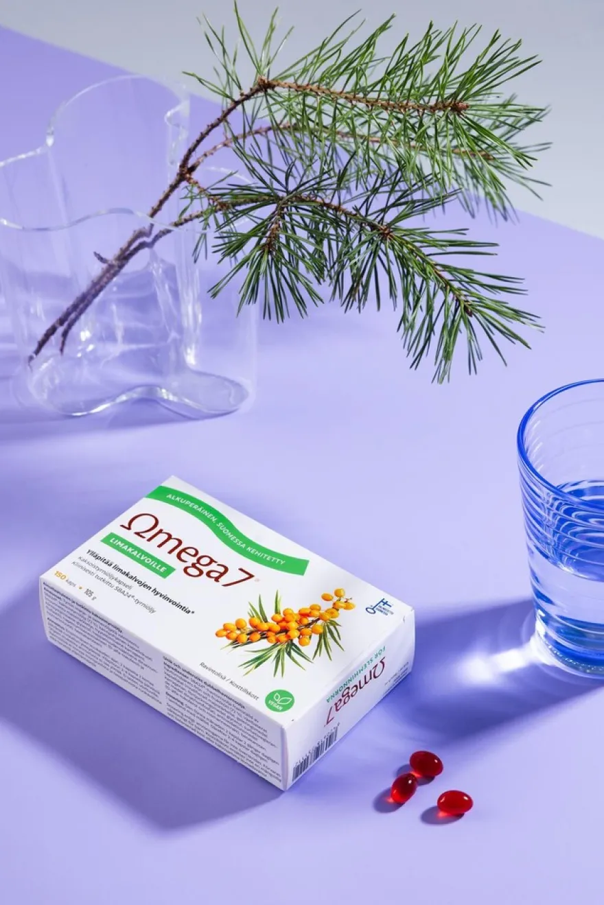 Omega7 SBA24® Kaksoistyrniöljy Limakalvoille 150 kaps