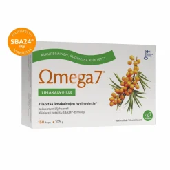 Omega7 SBA24® Kaksoistyrniöljy Limakalvoille 150 kaps