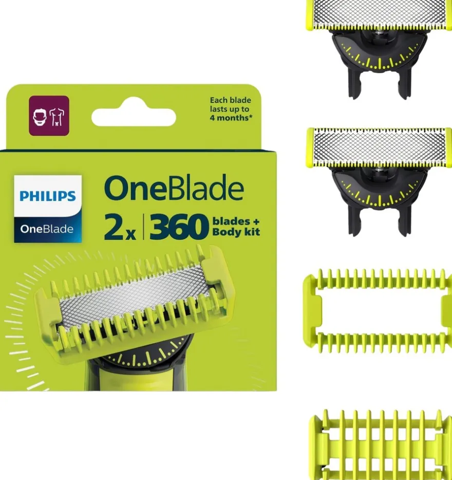 OneBlade vaihtoterät 360 F&B QP624/50