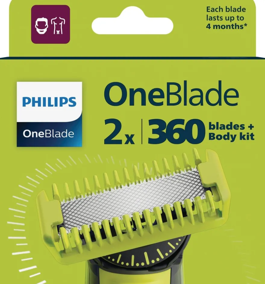 OneBlade vaihtoterät 360 F&B QP624/50