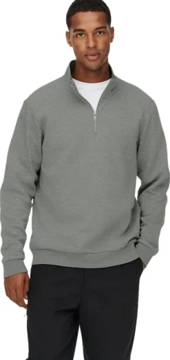 ONLY & SONS miesten collegepusero Onsceres half zip 22019055