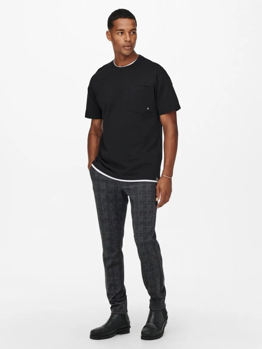 Only & Sons Onsmark slim check housut